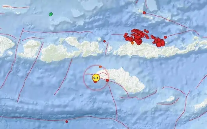 Pemicu Gempa M6,1 Sumba Barat Daya NTT: Analisis Sesar Aktif Waikabubak